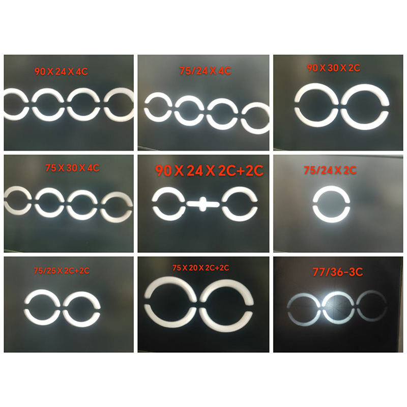 Serie di filati ondulati cavi colorati HOY